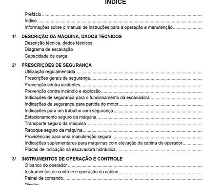 Manual de Operacao e Manutencao R944B Liebherr