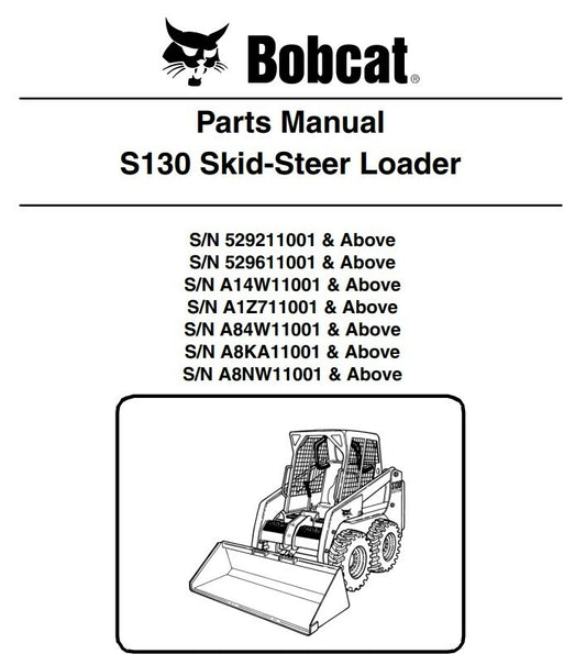 catálogo de peças bobcat s130 parts ingles