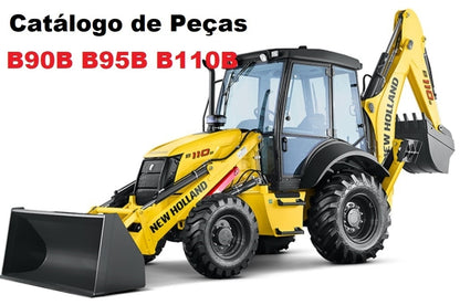 catálogo de peças New Holland retroescavadeiras Série B b90 b95 b110