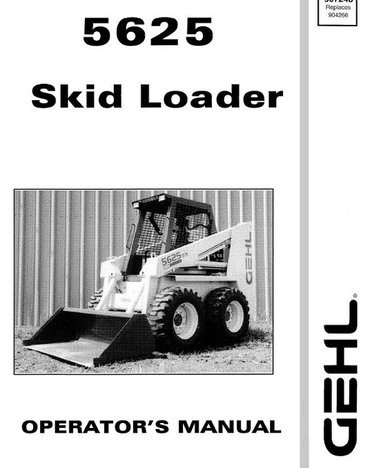 manual do operador skid steer GEHL 5625