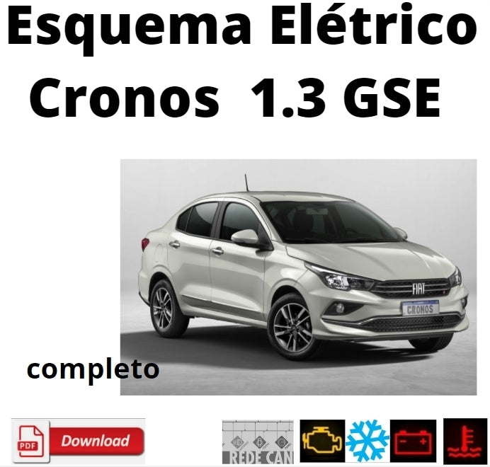 Esquema Elétrico FIAT Cronos 1.3 GSE FLEX COMPLETO