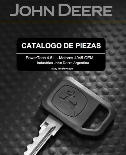 Catalogo de peças Motor John Deere 4045 PDF 4045DJ31, DJ61 , DJ62 4045TJ31, TJ61 , TJ62 4045HJ61, HJ62