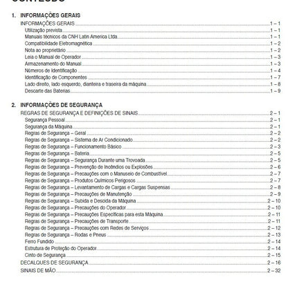 Manual do operador retro escavadeira 580n 2013