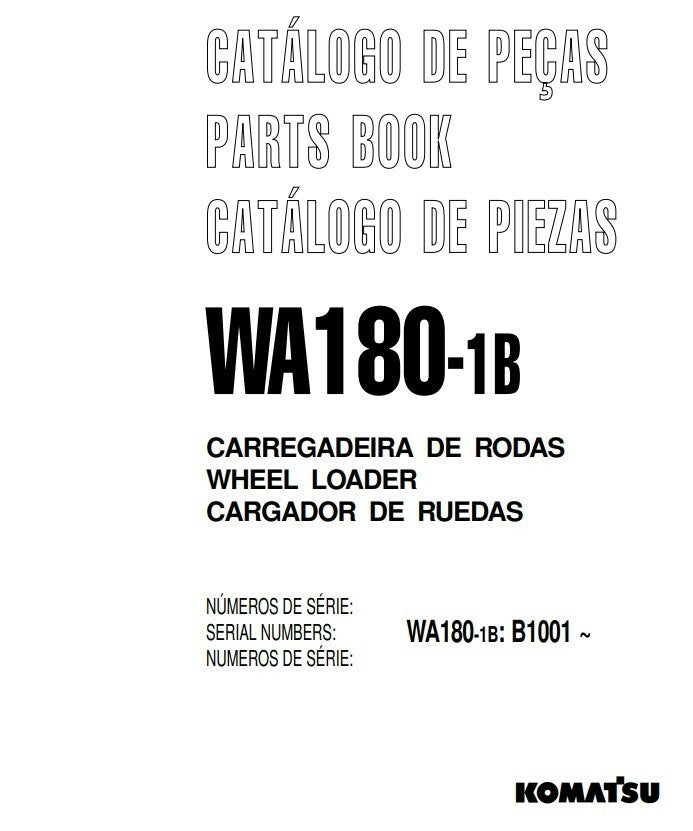 Catalogo de peças pa carregadeira WA180-1B