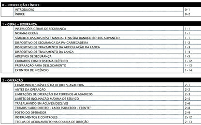 Manual De Operação Randon RD 406 Advanced
