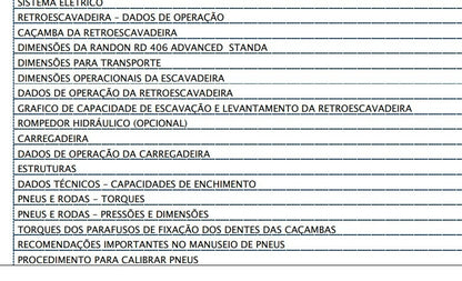 Manual De Operação Randon RD 406 Advanced