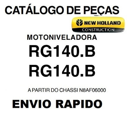 Catálogo de peças rg140b new holland