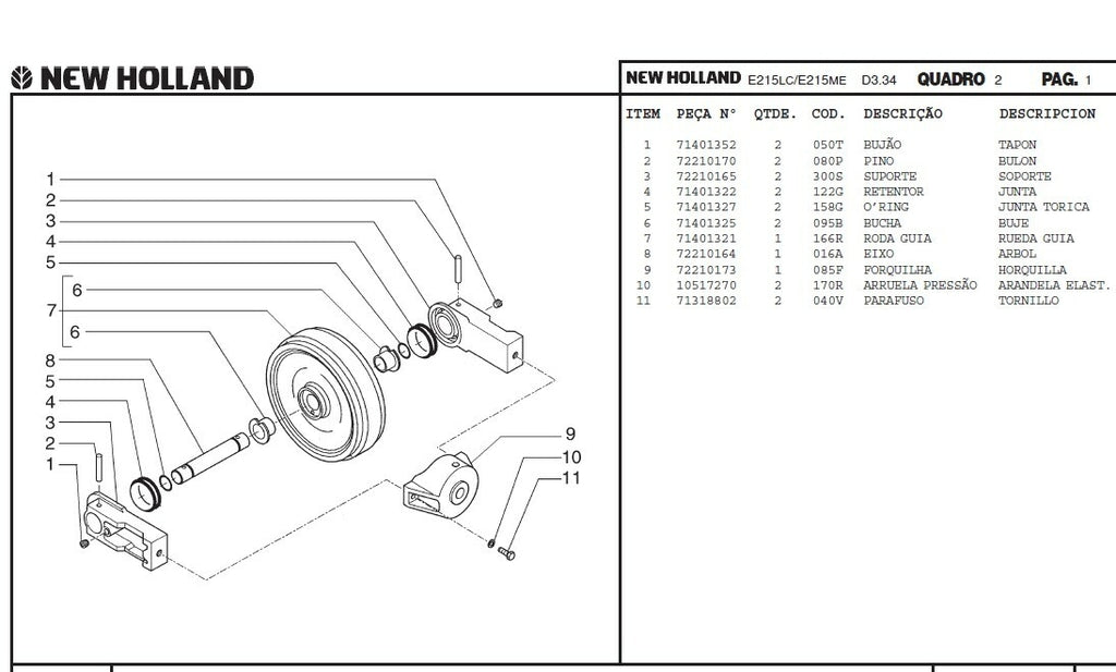 Catálogo de peças CATALOGO E215LC ME
