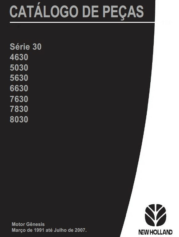 Catálogo De Peças New Holland 4630 5030 5630 6630 7630 7830 8030