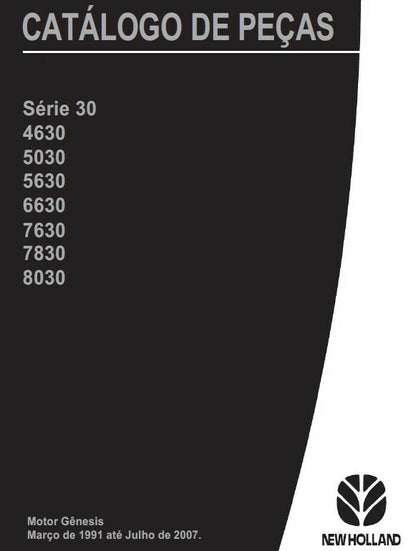 Catálogo De Peças New Holland 4630 5030 5630 6630 7630 7830 8030