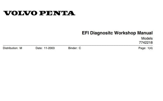 Manual volvo Penta Efi Diagnostic Manual ingles