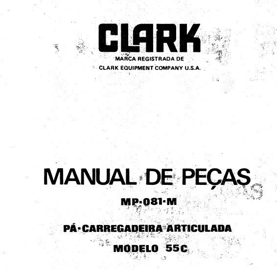 Catalogo de peças PA Carregegadeira clark 55C