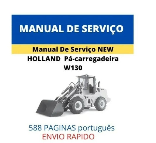 Manual De Serviço oficina New holland Pá-carregadeira W130