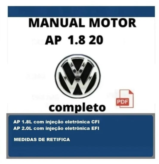 Manual De Reparação Motor Ap 1.8 E 2.0 - Em Português