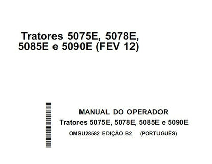 Manual Do Operador John Deere 5075E 5078E 5085E e 5090E