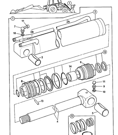 Catalogo de Pecas Retroescavadeira JCB 3c Plus 3CX 4CX 214 215 217 em inglês