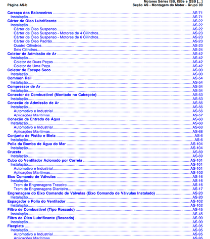 Manual De Reparos Oficina Motor Cummins Isb - Isbe - Qsb