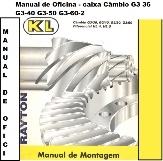 Manual de Oficina - caixa DE Câmbio G3 36 G3-40 G3-50 G3-60-2