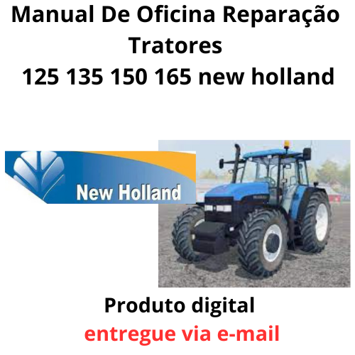 Manual De Oficina Reparação Tratores Tm 115 125 135 150 165 new holland