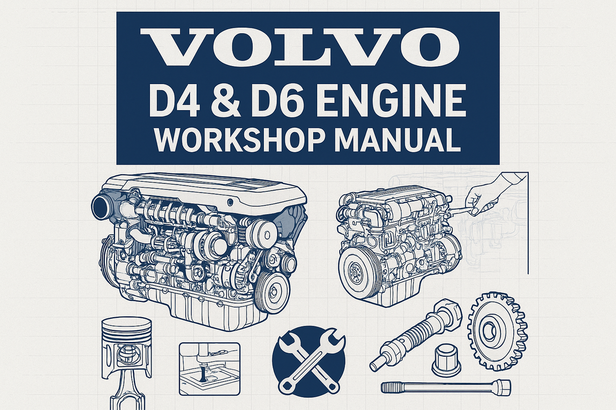 Volvo D4 e D6 Workshop manual engine – 1001manuais